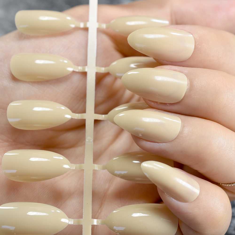 24Pcs Shiny Natural Candy Short Stiletto Nails DIY Nail Art Acrylic Pointed False Nail Full Cover Manicure Tools, 584p
24Pcs Shiny Natural Candy Short Stiletto Nails DIY Nail Art Acrylic Pointed False Nail Full Cover Manicure Tools, 584p