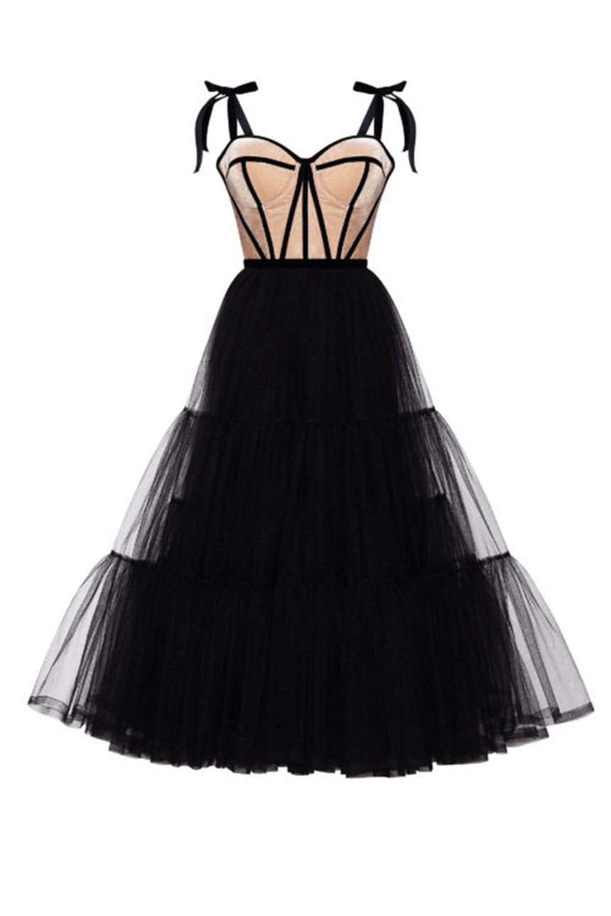 Sexy Evening Dresses With Spaghetti sleeve-less Floor-length with Tulle Ball Gowns Custom Made Formal Party Dresses Robes De Mariée