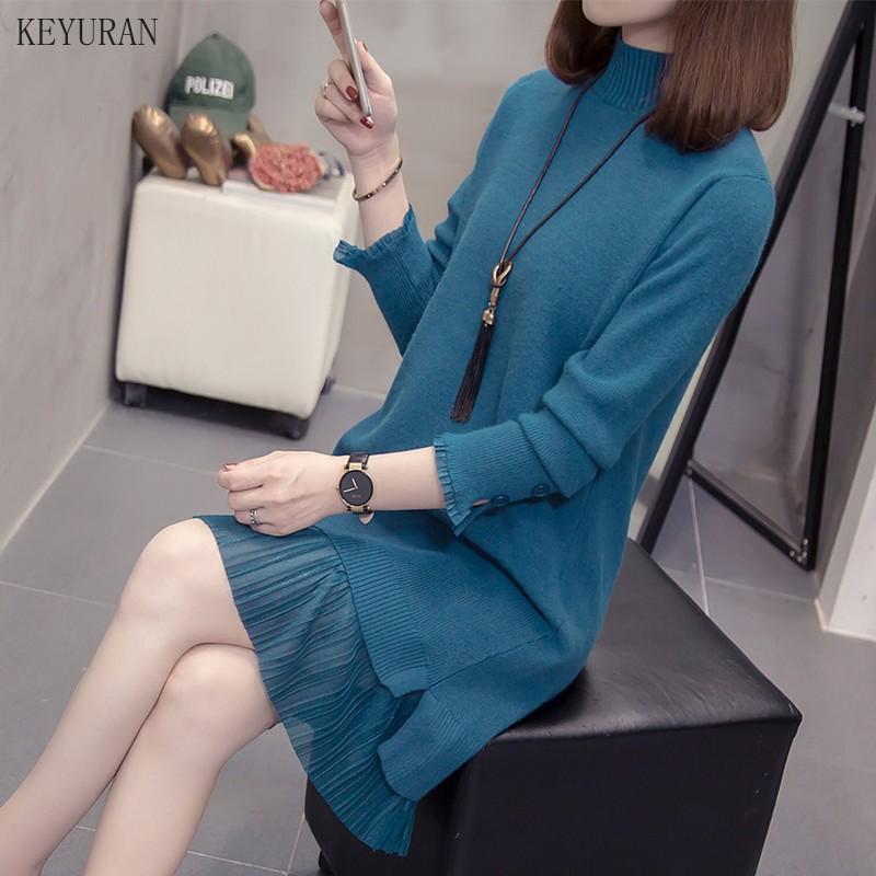 Patchwork Turtleneck Sweater Women 2020 Autumn Winter Casual Long Sleeve Female Plus Size Pullover Jumper Knitted Sweater Dress, Beige
Patchwork Turtleneck Sweater Women 2020 Autumn Winter Casual Long Sleeve Female Plus Size Pullover Jumper Knitted Sweater Dress, Beige