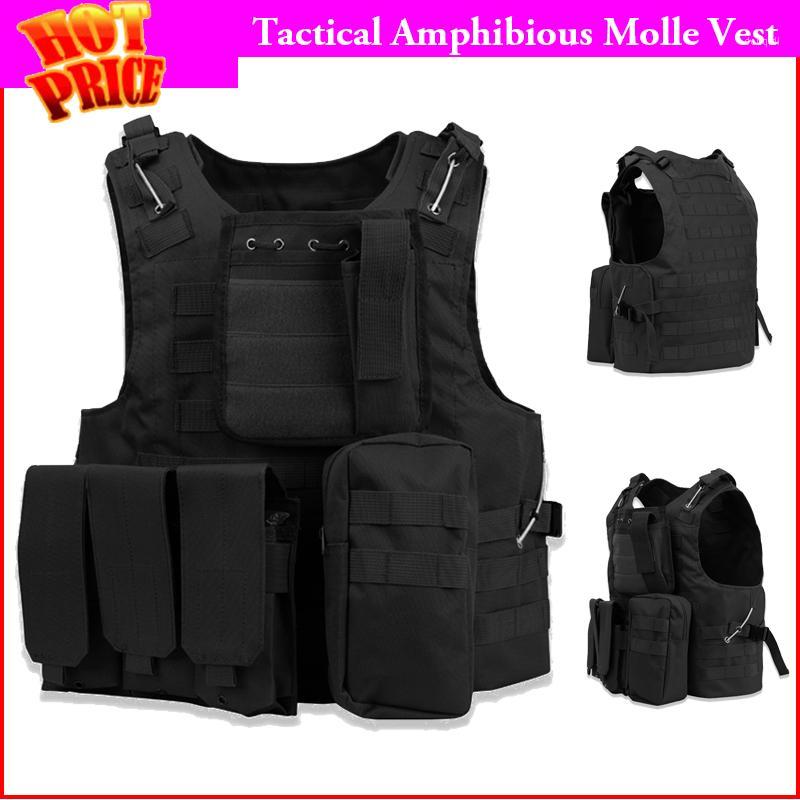 Tactical Amphibious Vest Men Outdoor Hunting Molle Vest USMC Combat Assault Plate Carrier1, Black
Tactical Amphibious Vest Men Outdoor Hunting Molle Vest USMC Combat Assault Plate Carrier1, Black