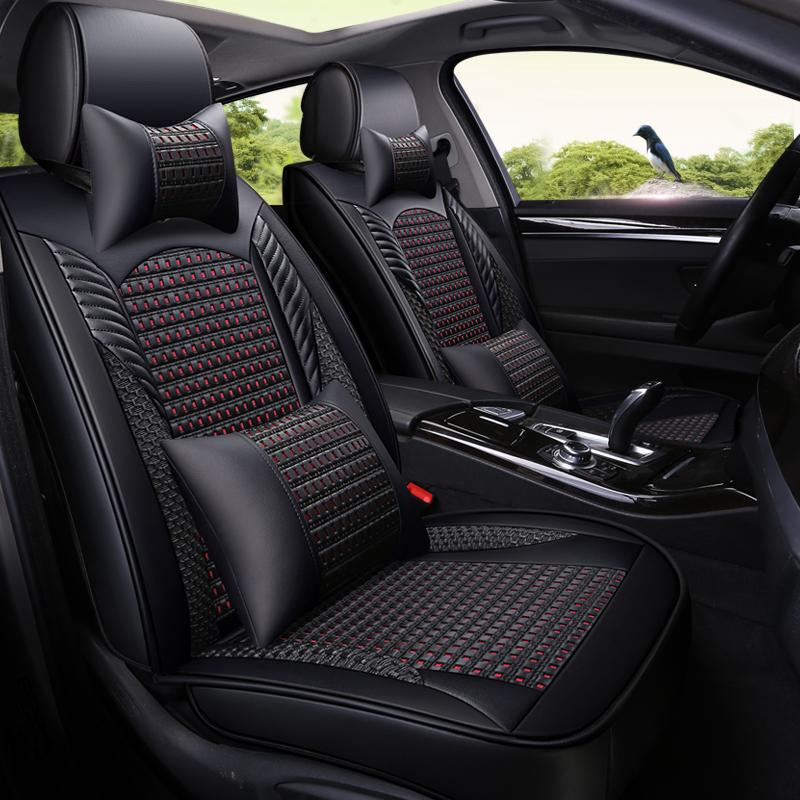 Leather Car Seat Covers Ice silk breathable Seat cushion 5 car styling universal accessories
Leather Car Seat Covers Ice silk breathable Seat cushion 5 car styling universal accessories