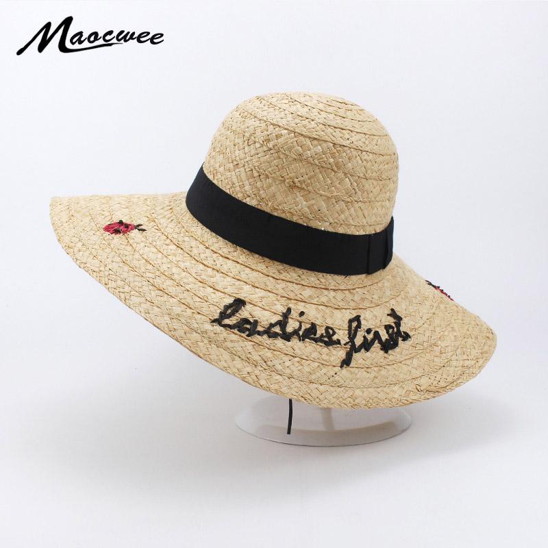 Wide Brim Hats Summer Women Panama Raffia Hat Cap Insect Beach Straw Foldable Hair Accessories Solid Sun Bone
Wide Brim Hats Summer Women Panama Raffia Hat Cap Insect Beach Straw Foldable Hair Accessories Solid Sun Bone