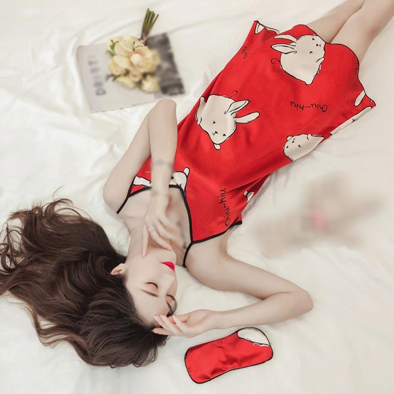 Female Summer Sleepwear Dress Korean Style Fashion Comfortable Cartoon Printing Thin Suspender Nightdress New Arrivals 10 Colors
Female Summer Sleepwear Dress Korean Style Fashion Comfortable Cartoon Printing Thin Suspender Nightdress New Arrivals 10 Colors