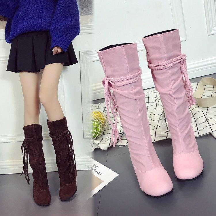 Classics Fashion Women Knee High Boots Round Toe Med Autumn Winter Boots Flock Fringe Mature Ladies Shoes1, Black
Classics Fashion Women Knee High Boots Round Toe Med Autumn Winter Boots Flock Fringe Mature Ladies Shoes1, Black