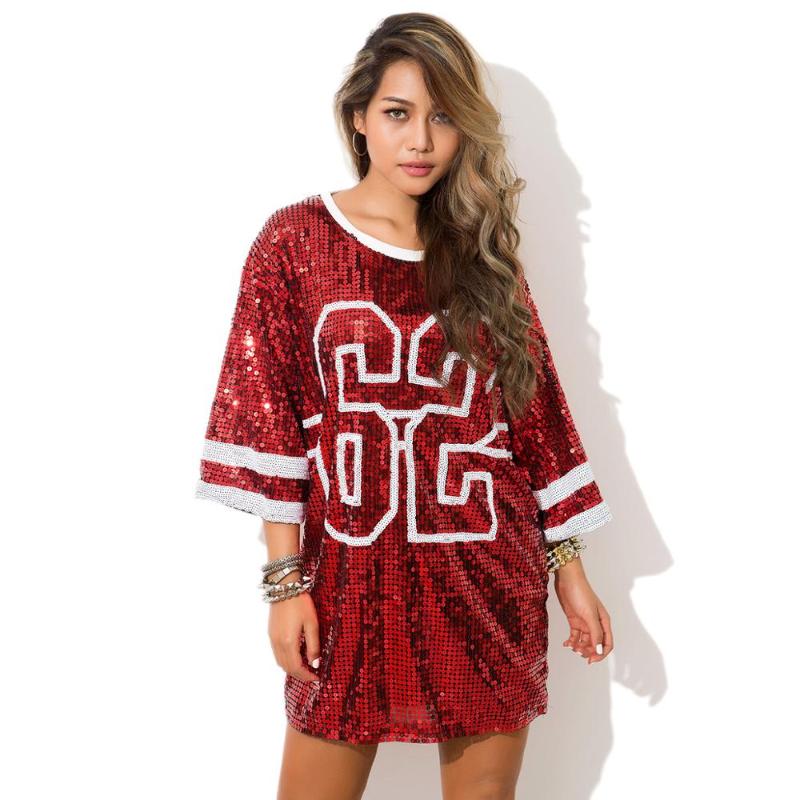 Stylish Sequins Letter print Summer tops t shirt Women Hip hop Red gold silver green blue black Loose vintage clothes Female New, Hy-13018-silver
Stylish Sequins Letter print Summer tops t shirt Women Hip hop Red gold silver green blue black Loose vintage clothes Female New, Hy-13018-silver