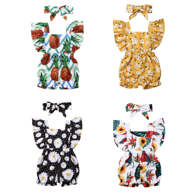 Infant Girls Rompers Floral Printed Lace Romper Toddler Ruffle Onesies Vêtements Bébé Kids Recién nacido Ropa 0-3T With headband 061017, Remark or mixed color
Infant Girls Rompers Floral Printed Lace Romper Toddler Ruffle Onesies Vêtements Bébé Kids Recién nacido Ropa 0-3T With headband 061017, Remark or mixed color
