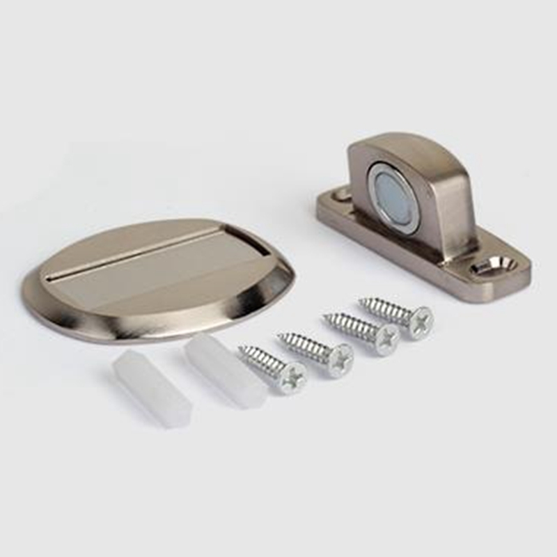 Door Holder No Need to Drill Magnetic Zinc Alloy 304 Stainless Steel Double-Sided Adhesive Invisible Brushed Stopper Bronze 201013