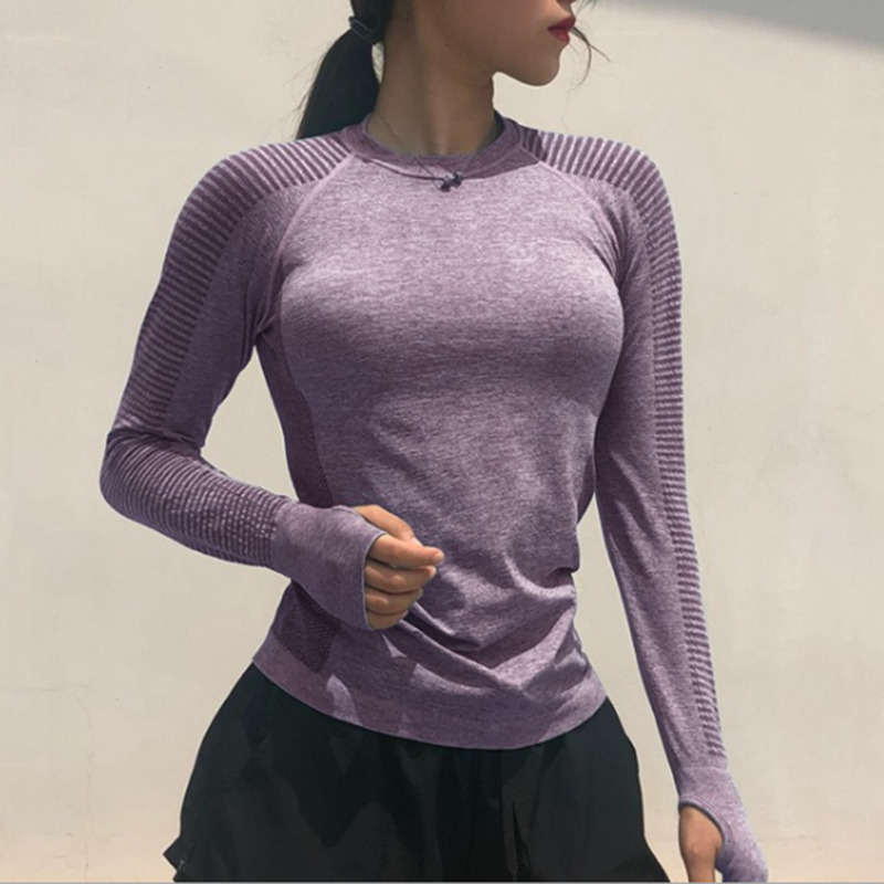 Vnazvnasi Women Long Sleeve Yoga Tops Fitness Running T Shirts Gym Wear Sports Wear Female Yoga Shirt Pure Color Sports Clothes 201125
Vnazvnasi Women Long Sleeve Yoga Tops Fitness Running T Shirts Gym Wear Sports Wear Female Yoga Shirt Pure Color Sports Clothes 201125