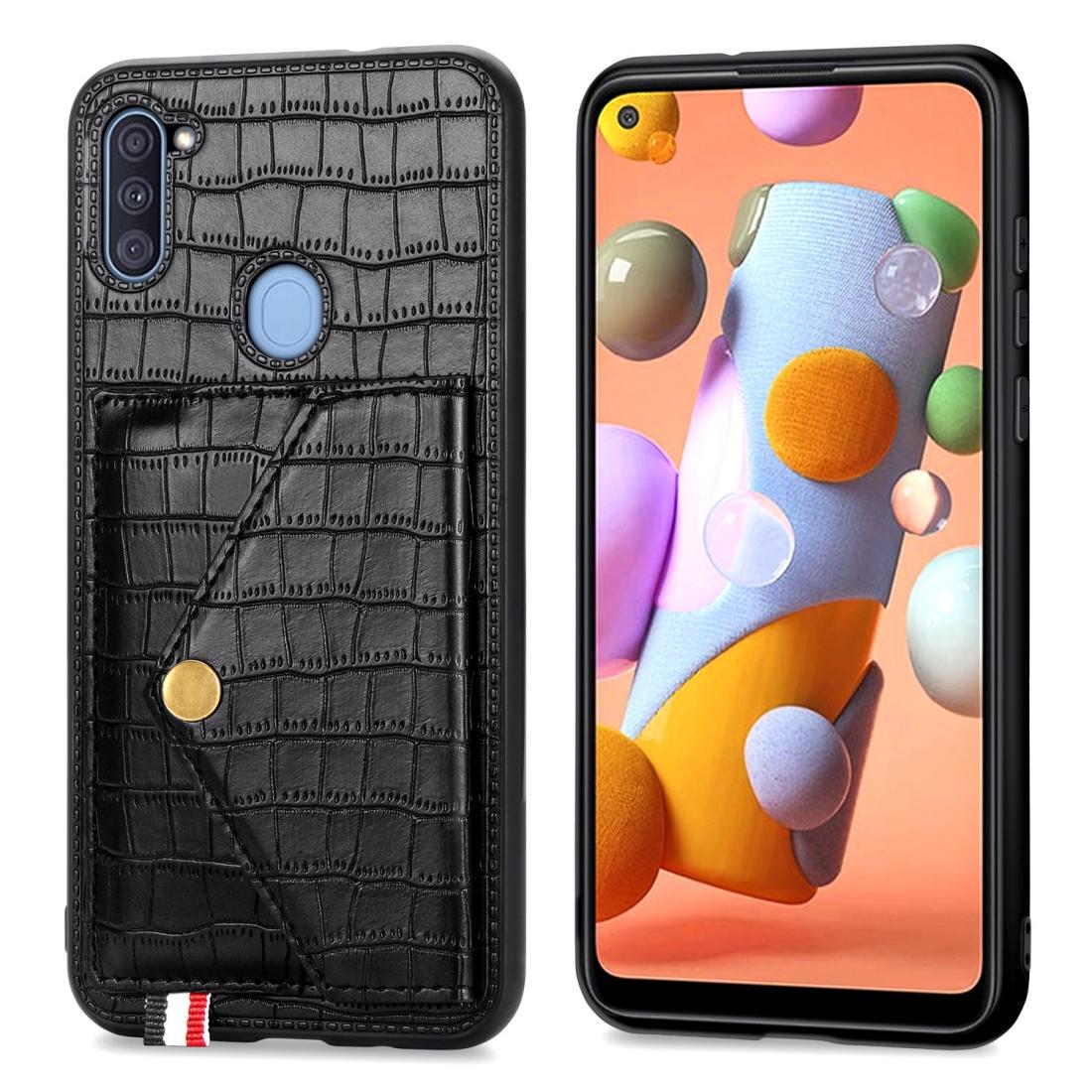 For Samsung Galaxy A11 Crocodile Pattern Envelope Card Package Phone Case With Magnet And Bracket Function
For Samsung Galaxy A11 Crocodile Pattern Envelope Card Package Phone Case With Magnet And Bracket Function