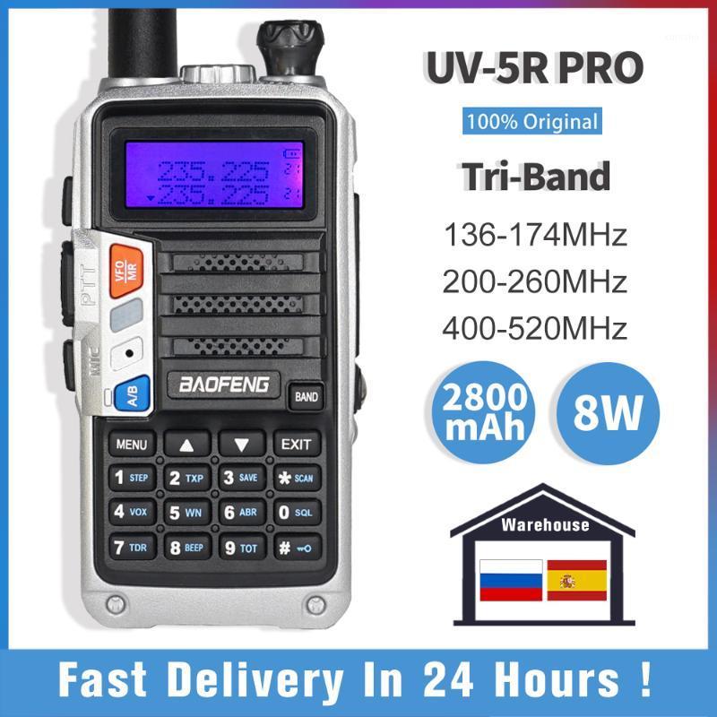 Baofeng Walkie-talkie UV-5R Pro Tri-Band Two Way Radio 220-260MHz Ham Radio VHFUHF FM Transceiver Baofeng Station CB1
Baofeng Walkie-talkie UV-5R Pro Tri-Band Two Way Radio 220-260MHz Ham Radio VHFUHF FM Transceiver Baofeng Station CB1