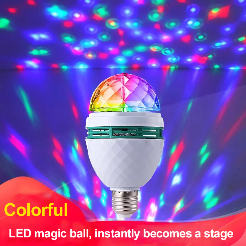 Mini RGB Full color Rotating Lamp 3W E27 85-265V Auto Rotating Stage Effect Colorful mini DJ Disco party Stage led Light Bulb
Mini RGB Full color Rotating Lamp 3W E27 85-265V Auto Rotating Stage Effect Colorful mini DJ Disco party Stage led Light Bulb