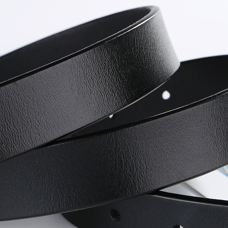 WKOUD EAM 2020 New Smooth Buckle Leather Belt For Women Casual Wild Business Full Dress Corset Belt Female Waistband P62 T200427
