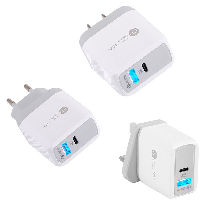 Universal USB PD 18W USB PD Quick Charge QC 3.0 For iPhone EU US Plug Fast Charger For Iphone 12 Samsung S20 XiaoMi Huawei
Universal USB PD 18W USB PD Quick Charge QC 3.0 For iPhone EU US Plug Fast Charger For Iphone 12 Samsung S20 XiaoMi Huawei