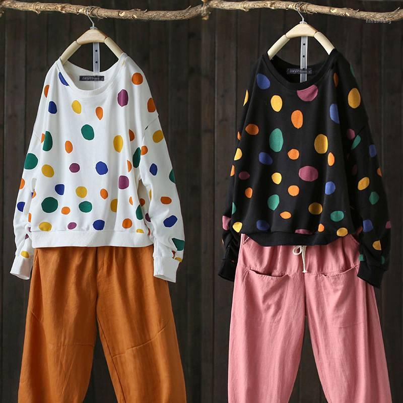 2019 ZANZEA Women's Print Pullovers Fashion Polka Dot Blouse Casual Long Sleeve Shirts Female O Neck Blusas Plus Size Tunic Tops1, Black
2019 ZANZEA Women's Print Pullovers Fashion Polka Dot Blouse Casual Long Sleeve Shirts Female O Neck Blusas Plus Size Tunic Tops1, Black