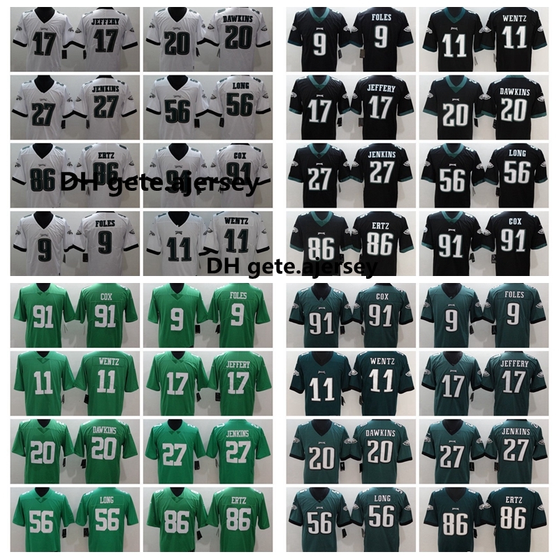 2020 Philadelphia Eagles Mens 86 Zach Ertz 11 Carson Wentz 17 Alshon Jeffery 27 Jenkins 20 Dawkins 91 Cox 56 Long Football Jerseys, Black;red
2020 Philadelphia Eagles Mens 86 Zach Ertz 11 Carson Wentz 17 Alshon Jeffery 27 Jenkins 20 Dawkins 91 Cox 56 Long Football Jerseys, Black;red