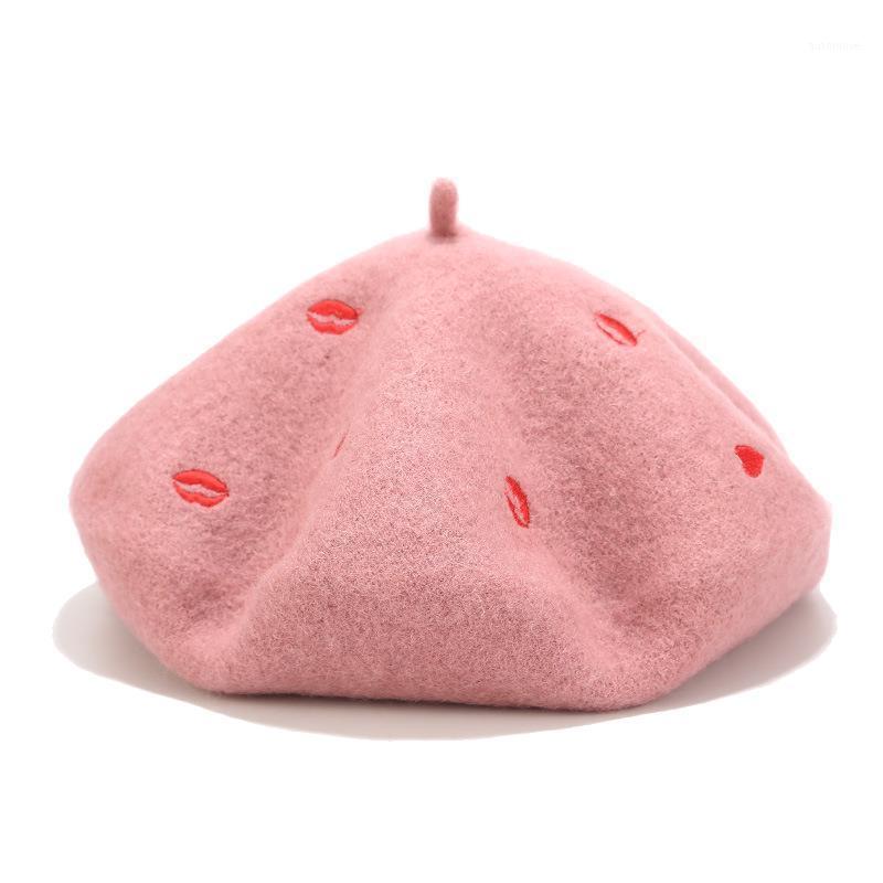 New Hot Casual Wool Beret Cap Women's Outdoor Felt Embroidery Lips Printed Artist Cap Pumpkin Hat Gorros1, White
New Hot Casual Wool Beret Cap Women's Outdoor Felt Embroidery Lips Printed Artist Cap Pumpkin Hat Gorros1, White