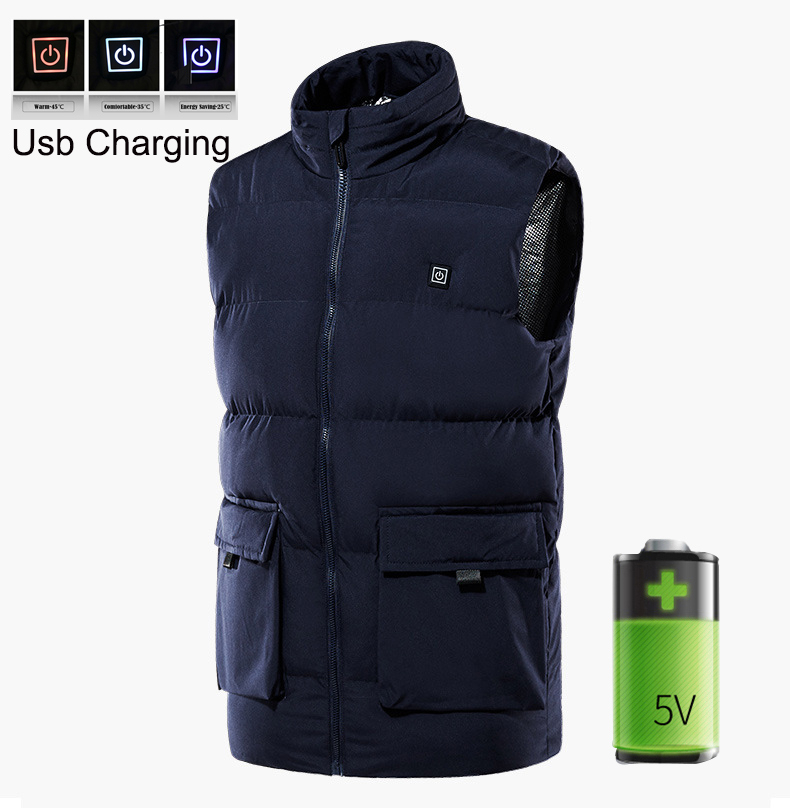 2 Colors Usb Vest Winter Electric Heating Clothes Temperature Adjustment Outdoor Heated Vest Men Jacket Men Skiing Heated Jacket, Black
2 Colors Usb Vest Winter Electric Heating Clothes Temperature Adjustment Outdoor Heated Vest Men Jacket Men Skiing Heated Jacket, Black