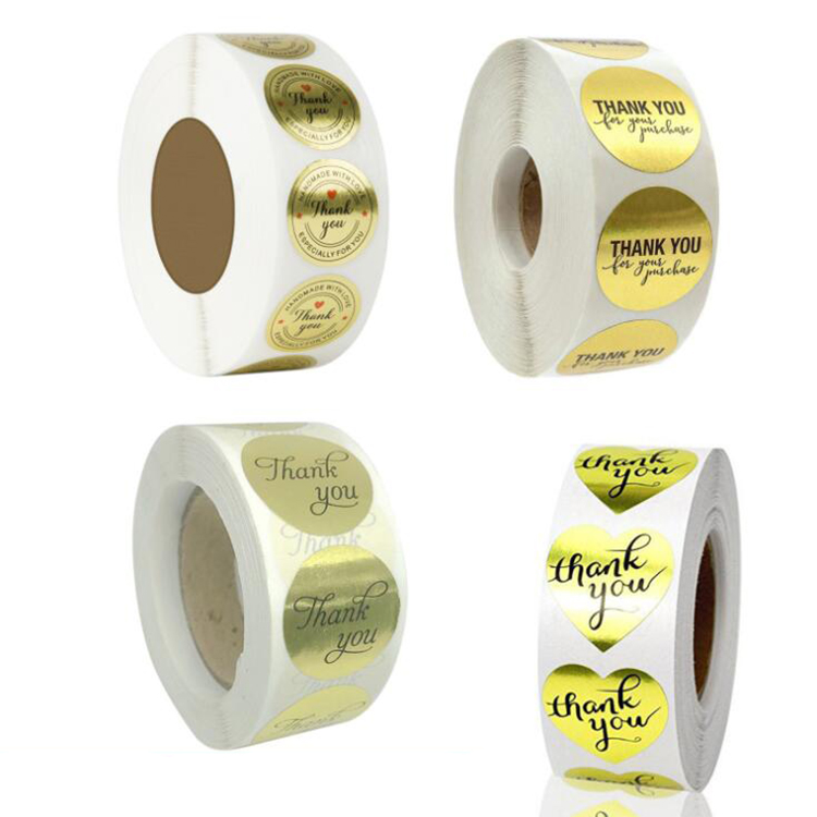 500pcs/roll 1 inch gold round thank you adhesive label sticker envelope seal sticker baked papckage DIY sticker
500pcs/roll 1 inch gold round thank you adhesive label sticker envelope seal sticker baked papckage DIY sticker
