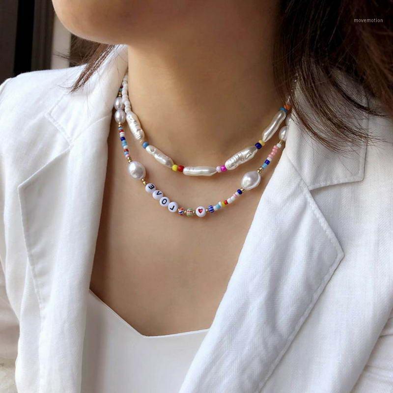 N5663 ZWPON Layered Baroque Pearl Colorful Beaded Choker Necklace for Women Letter Love Necklace Jewelry Wholesale1
N5663 ZWPON Layered Baroque Pearl Colorful Beaded Choker Necklace for Women Letter Love Necklace Jewelry Wholesale1