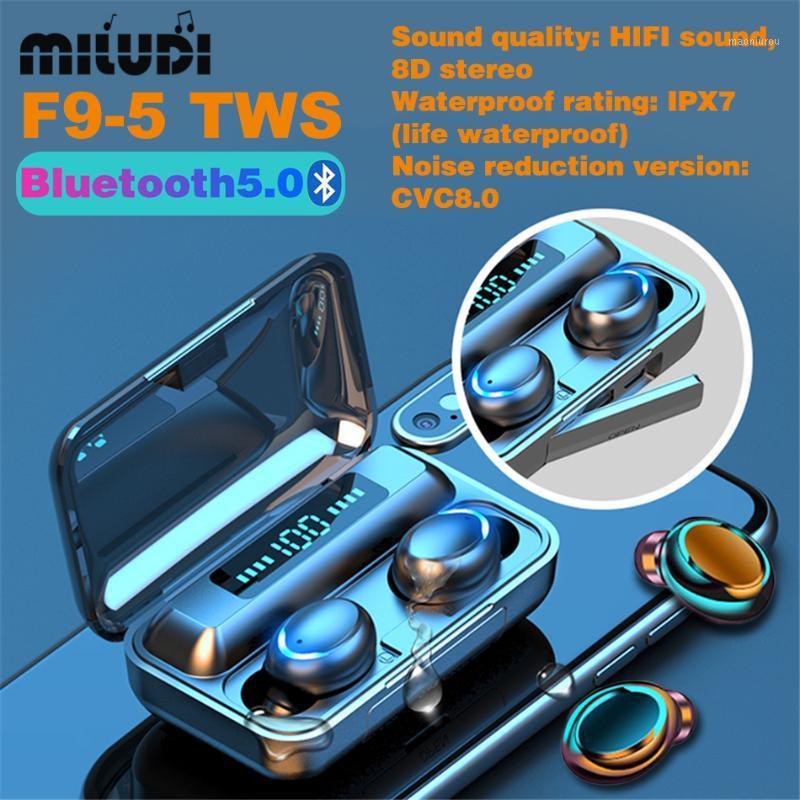F9-5 Bluetooth Headphones Ipx7 Music Earpieces 8D Surround Stereo Sound Sports Business Headset Works on Smartphones1
F9-5 Bluetooth Headphones Ipx7 Music Earpieces 8D Surround Stereo Sound Sports Business Headset Works on Smartphones1