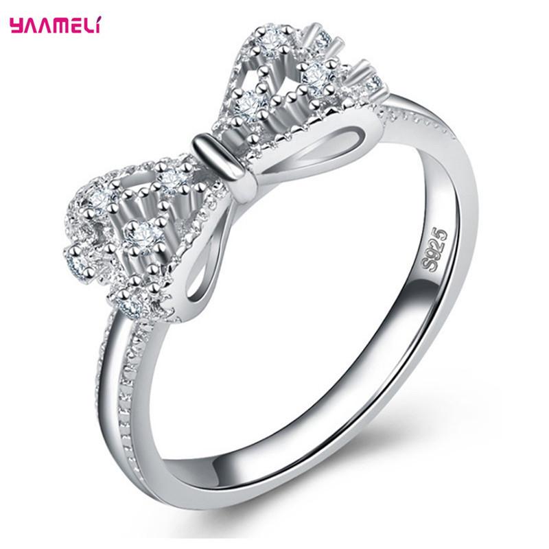 Korean Sweet Sparkling Bowknot Stackable Ring Micro Pave 925 Sterling Silver Women Christmas Day Gift White Topaz Jewelry
Korean Sweet Sparkling Bowknot Stackable Ring Micro Pave 925 Sterling Silver Women Christmas Day Gift White Topaz Jewelry