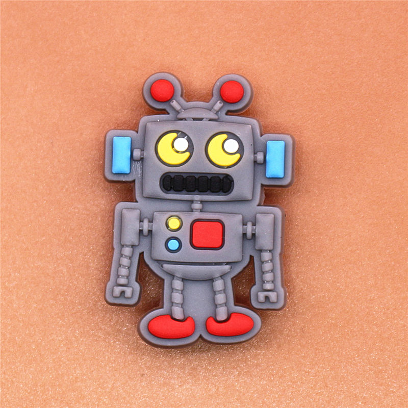 1pcs Cartoon UFO PVC shoe charms shoe accessories DIY shoe decoration kids favor kawaii cute X-mas gift