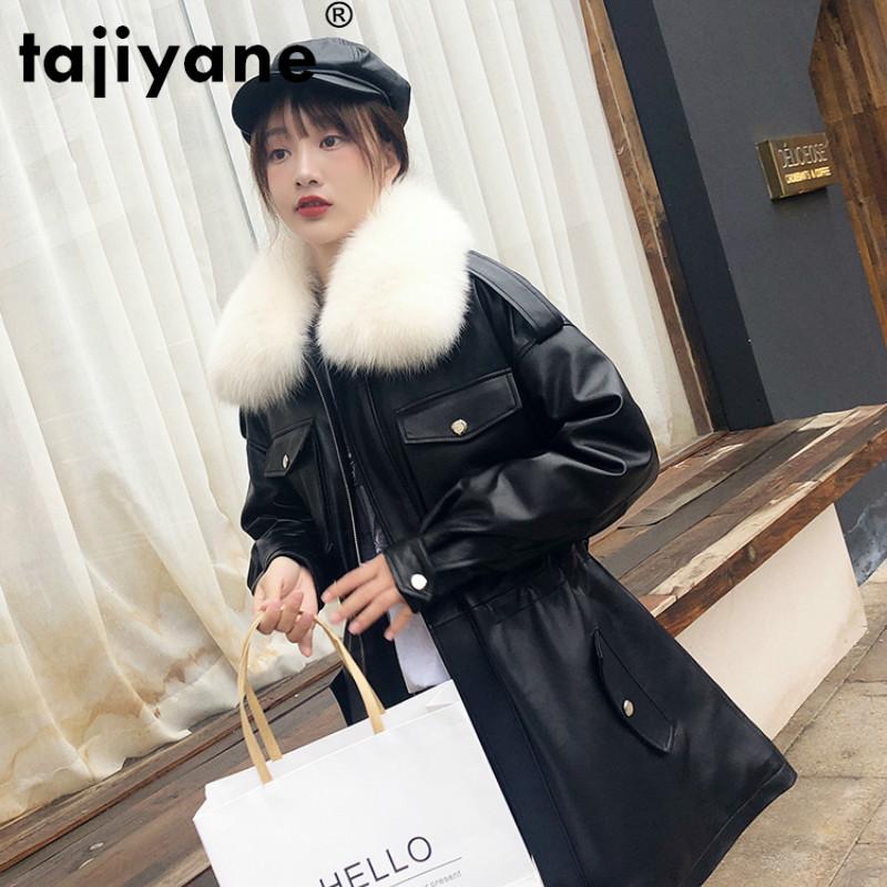 Tajiyane Winter Jacket Wome Genuine Leather Jacket Women 100% Sheepskin Coat Female Down Coats Fur Collar 2020 16558 WPY835, Black
Tajiyane Winter Jacket Wome Genuine Leather Jacket Women 100% Sheepskin Coat Female Down Coats Fur Collar 2020 16558 WPY835, Black