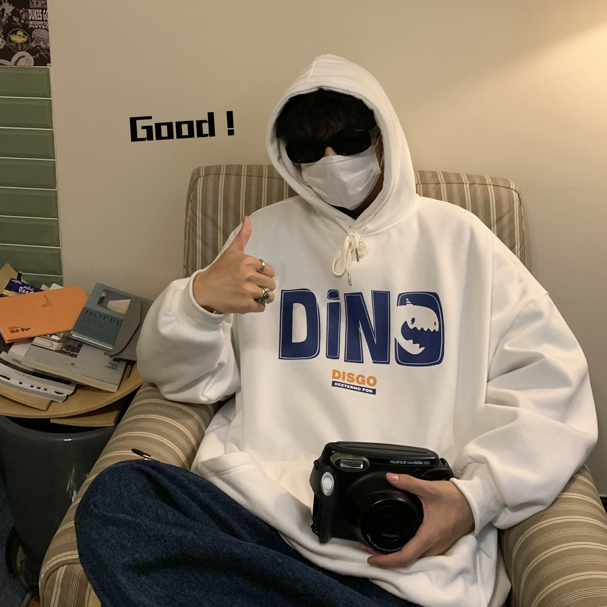 2021 New in Addition to Long-winded Velvet Printed Letter Male Hoodie Couple Autumn and Winter Hong Kong Wind Loose Joker Jacket IET5, Black
2021 New in Addition to Long-winded Velvet Printed Letter Male Hoodie Couple Autumn and Winter Hong Kong Wind Loose Joker Jacket IET5, Black
