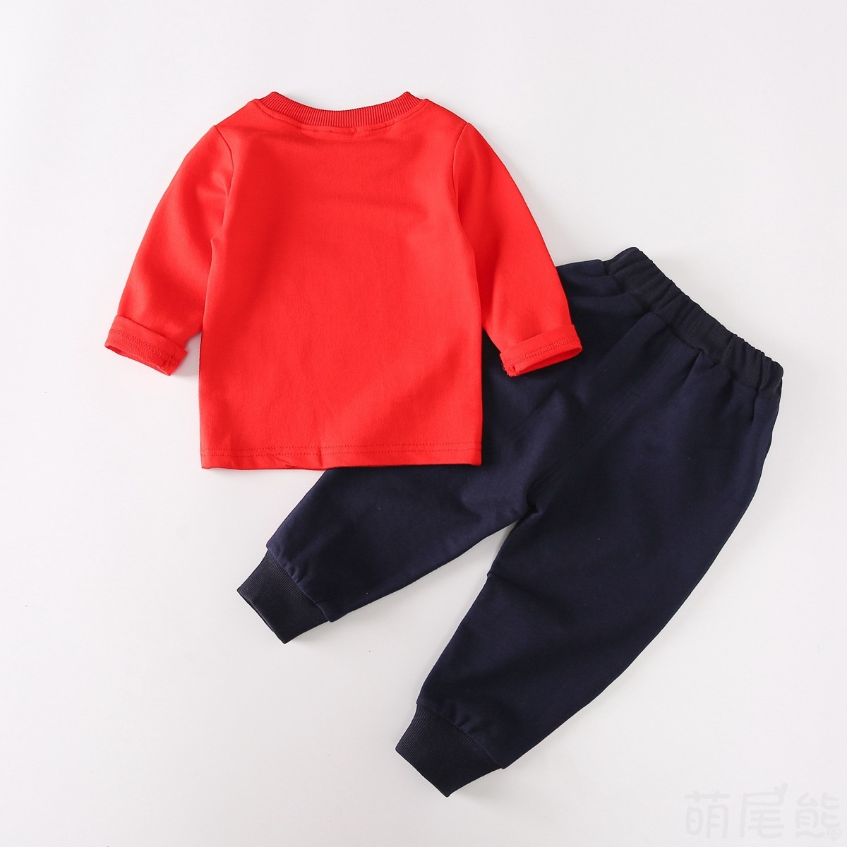 2020 Autumn Soft Cotton Baby Boys Clothes Set Newborn Baby Clothing Long Sleeve Sweatshirt Tops+Pants 2Pcs Infant Sport SuitX1019