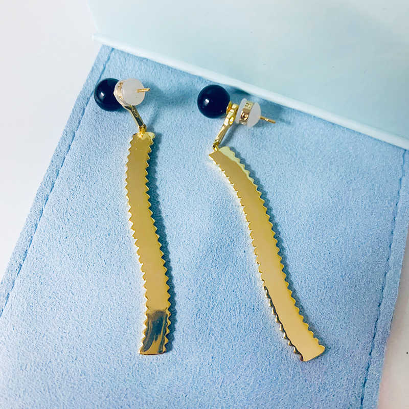 HEF jewelry original spaghetti Earrings feminine long Tassel Earrings 925 Silver