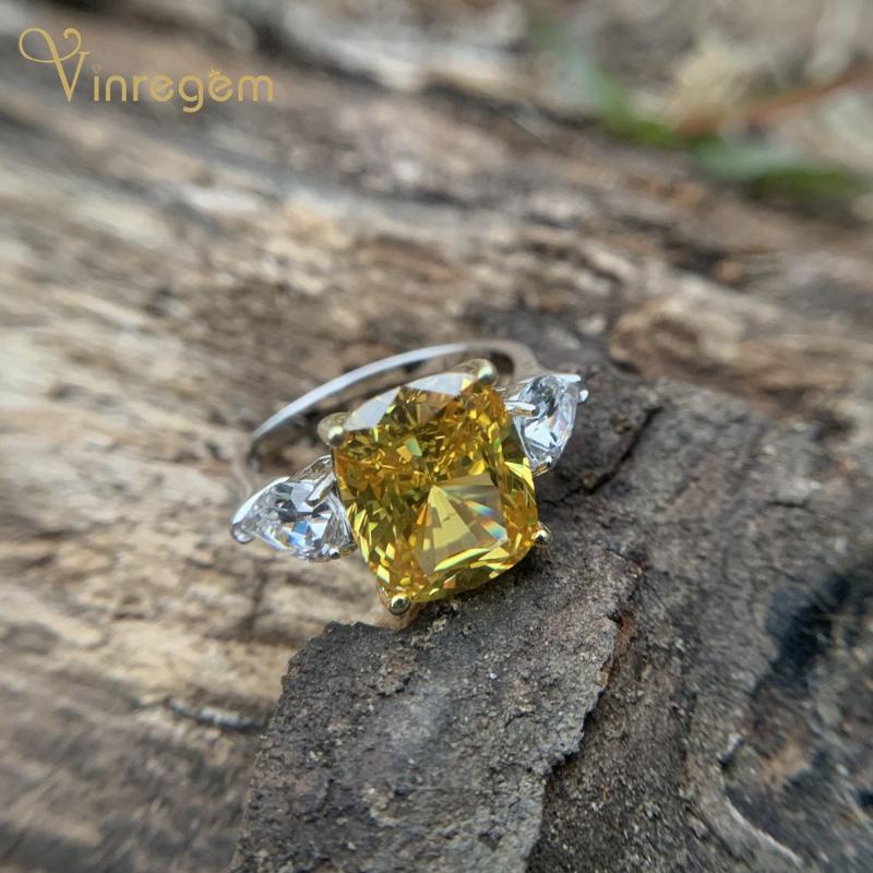 Cluster Rings Vinregem 100% 925 Sterling Silver Created Moissanite Citrine Gemstone Wedding Engagement Personality Women Fine Jewelry, Golden;silver
Cluster Rings Vinregem 100% 925 Sterling Silver Created Moissanite Citrine Gemstone Wedding Engagement Personality Women Fine Jewelry, Golden;silver