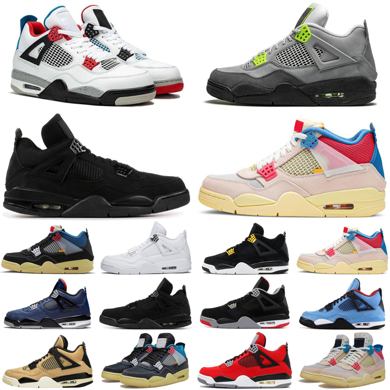 Discount jumpman 4 4s black cat men basketball shoes cactus jack Bred Loyal Blue Raptors Red mens trainers sports sneakers size 7-13
Discount jumpman 4 4s black cat men basketball shoes cactus jack Bred Loyal Blue Raptors Red mens trainers sports sneakers size 7-13