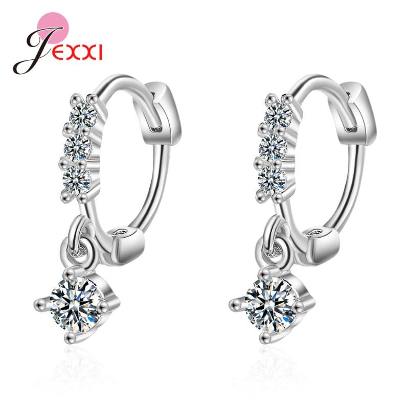 Fashion Trendy Round Cubic Zircon Hoop Earrings 925 Sterling Silver Rhinestone Birthday Gift Jewelry Ornaments
Fashion Trendy Round Cubic Zircon Hoop Earrings 925 Sterling Silver Rhinestone Birthday Gift Jewelry Ornaments