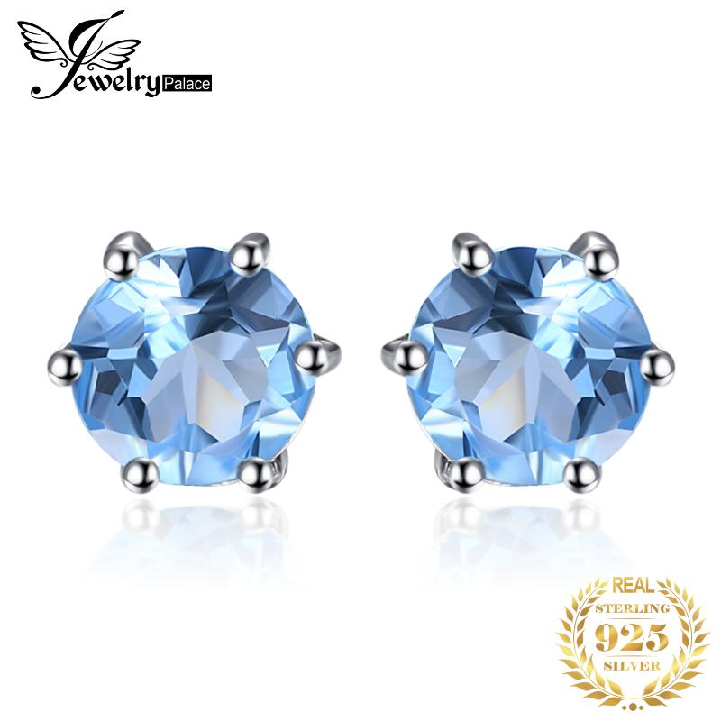 Stud JewelryPalace Genuine Blue Topaz Earrings 925 Sterling Silver For Women Gemstones Korean Earings Fashion Jewelry
Stud JewelryPalace Genuine Blue Topaz Earrings 925 Sterling Silver For Women Gemstones Korean Earings Fashion Jewelry