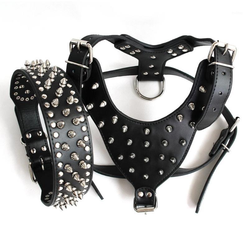 Wholesale-Brown Large Spiked&Studded Leather Dog Harness&Collar SET for Pit Bull Mastiff1
Wholesale-Brown Large Spiked&Studded Leather Dog Harness&Collar SET for Pit Bull Mastiff1