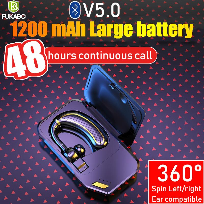 Bluetooth 5.0 Wireless Earphones 9D HIFI Stereo Earbuds Waterproof Noise Cancelling Headset With Mic For, Black 
Bluetooth 5.0 Wireless Earphones 9D HIFI Stereo Earbuds Waterproof Noise Cancelling Headset With Mic For, Black