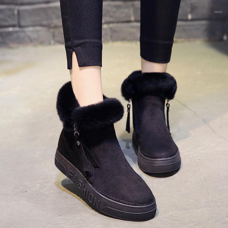 Winter Ankle Boots Female Zipper Flock Platform Snow Boot Ladies Plush Sneakers Casual Flat Shoes Woman Footwear1, Black
Winter Ankle Boots Female Zipper Flock Platform Snow Boot Ladies Plush Sneakers Casual Flat Shoes Woman Footwear1, Black