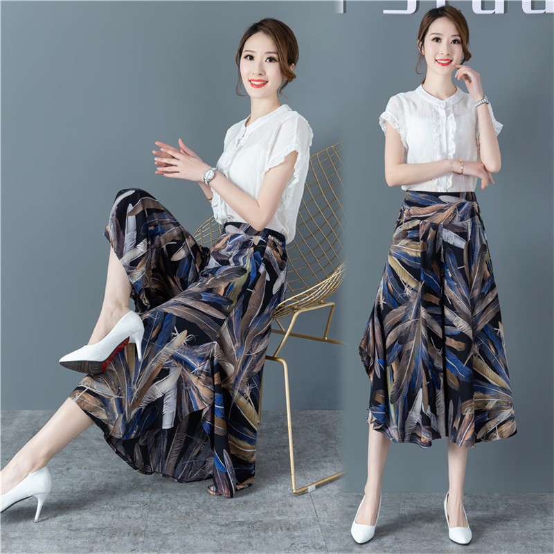 2021 New Summer Plus Size Cotton Print Middle Aged Women Elastic Waist Skirt Pants Loose Wide Leg Trousers 382 Jmjm, Color 1
2021 New Summer Plus Size Cotton Print Middle Aged Women Elastic Waist Skirt Pants Loose Wide Leg Trousers 382 Jmjm, Color 1