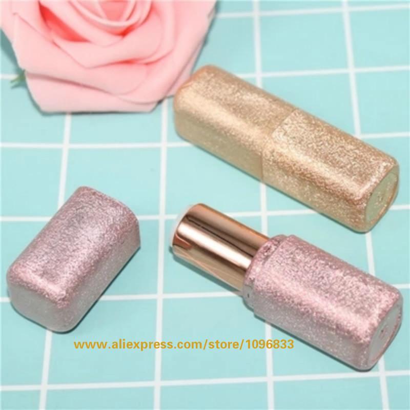 20 Pieces/Lot Shiny Pink Gold Lipstick Container 12.1mm High Class DIY Lipstick Package Tubes Shell Suqare Sand Grains Style
20 Pieces/Lot Shiny Pink Gold Lipstick Container 12.1mm High Class DIY Lipstick Package Tubes Shell Suqare Sand Grains Style