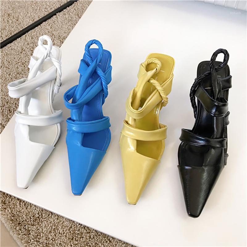 Pointed Women Sandals Hollow Slides Thin High Heels Back Strap Elastic Band Summer Dress Shoes Woman Blue/Yellow Size 35-391, Black
Pointed Women Sandals Hollow Slides Thin High Heels Back Strap Elastic Band Summer Dress Shoes Woman Blue/Yellow Size 35-391, Black
