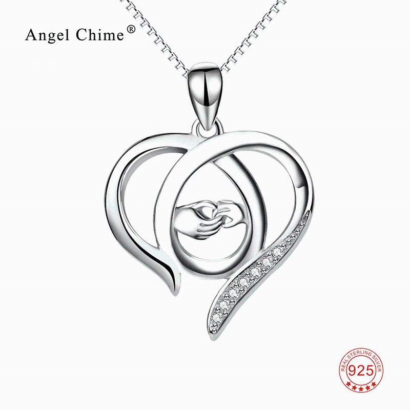 Open Heart Mom Hold Baby's Hand Pendant Choker Necklaces 925 Sterling Silver Collar Kolye Mother's Day Gifts
Open Heart Mom Hold Baby's Hand Pendant Choker Necklaces 925 Sterling Silver Collar Kolye Mother's Day Gifts
