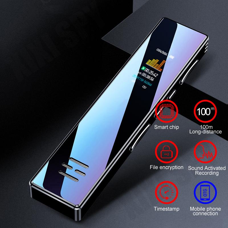 Voice recorder sound dictaphone mini audio mp3 player digital professional recording record HD activated color screen
Voice recorder sound dictaphone mini audio mp3 player digital professional recording record HD activated color screen