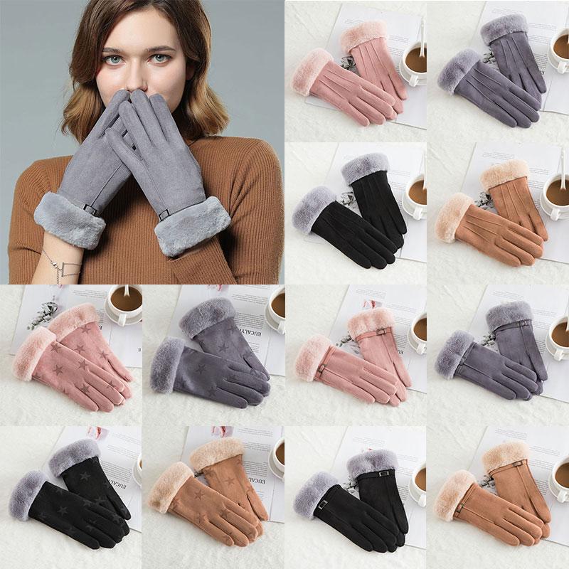 Five Fingers Gloves Winter Women Thick Plush Warm Cashmere Suede Windproof Cycling Mittens Leather Touch Screen Driving Glove
Five Fingers Gloves Winter Women Thick Plush Warm Cashmere Suede Windproof Cycling Mittens Leather Touch Screen Driving Glove