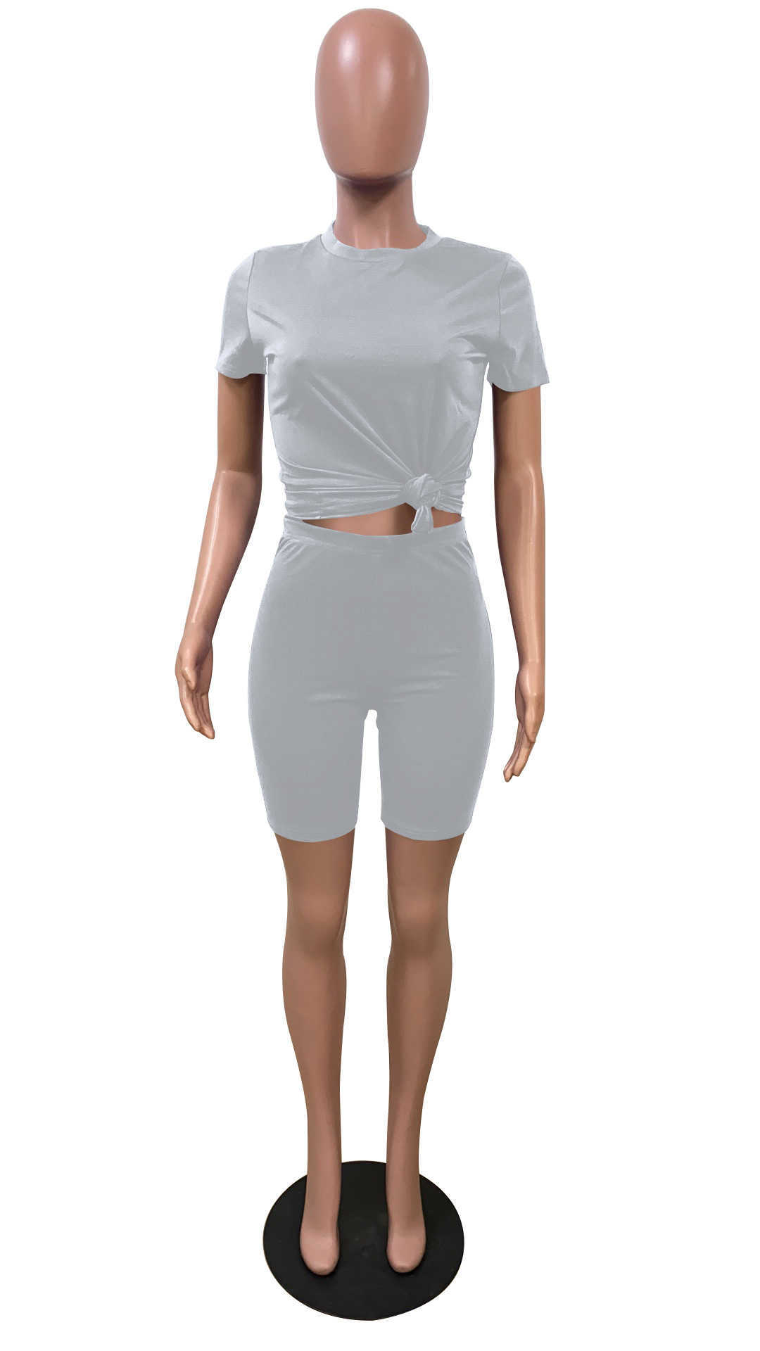 tracksuits Fashion casual suit round neck short sleeve suit women sports jogging suits 2 piece set S-5XL