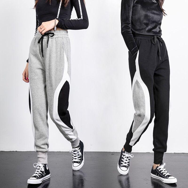 Women's Pants & Capris Alsoe Women Fashion Jogger Female Korean Black Grey Spliced High Waist Drawstring Trousers Ladies Casual Slim, Black;white
Women's Pants & Capris Alsoe Women Fashion Jogger Female Korean Black Grey Spliced High Waist Drawstring Trousers Ladies Casual Slim, Black;white