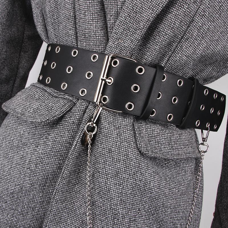 Belts Wide Corset Belt Men Female Punk For Women Gothic Waist Chain Cinturon Mujer Plus Size Waistband All-Eyelet Leather Riem, Black;brown
Belts Wide Corset Belt Men Female Punk For Women Gothic Waist Chain Cinturon Mujer Plus Size Waistband All-Eyelet Leather Riem, Black;brown