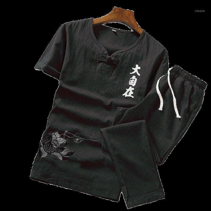 Men V-neck suit summer print linen set cotton men T-shirt slim short-sleeved solid color casual shorts -5XL men's clothing1, Black
Men V-neck suit summer print linen set cotton men T-shirt slim short-sleeved solid color casual shorts -5XL men's clothing1, Black