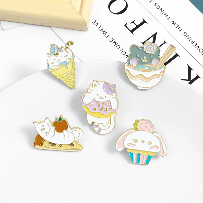 Delicious Food Dessert Cats Brooch Strawberry Cake Donut Badge Pizza Sweet Ice Cream Noodle Pins Fashion Cartoon Cute Lapel Backpack Jewelry
Delicious Food Dessert Cats Brooch Strawberry Cake Donut Badge Pizza Sweet Ice Cream Noodle Pins Fashion Cartoon Cute Lapel Backpack Jewelry