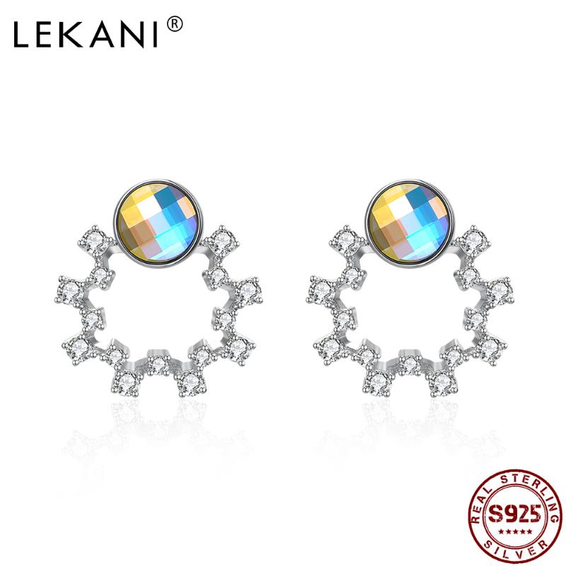 LAKANI S925 Sterling Silver Women Earrings Cute Garland With Colorful Austria Crystal Stud Earring Hot Selling Jewelry Gift
LAKANI S925 Sterling Silver Women Earrings Cute Garland With Colorful Austria Crystal Stud Earring Hot Selling Jewelry Gift