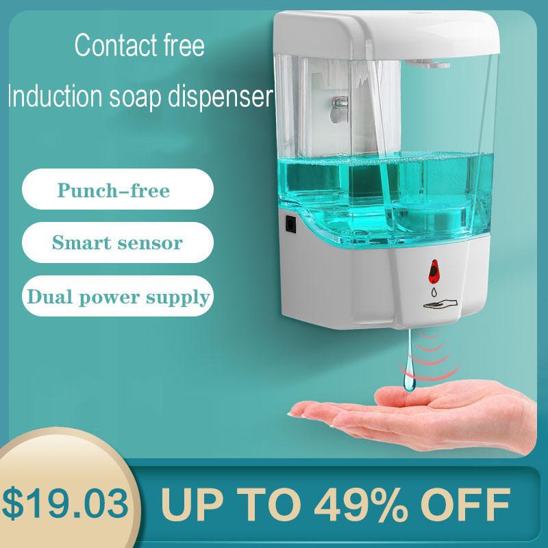 700ml Wall-Mounted Automatic Soap Dispenser Non-Contact Induction Hand Sanitizer Detergent Dispenser For Bathroom Kitchen
700ml Wall-Mounted Automatic Soap Dispenser Non-Contact Induction Hand Sanitizer Detergent Dispenser For Bathroom Kitchen